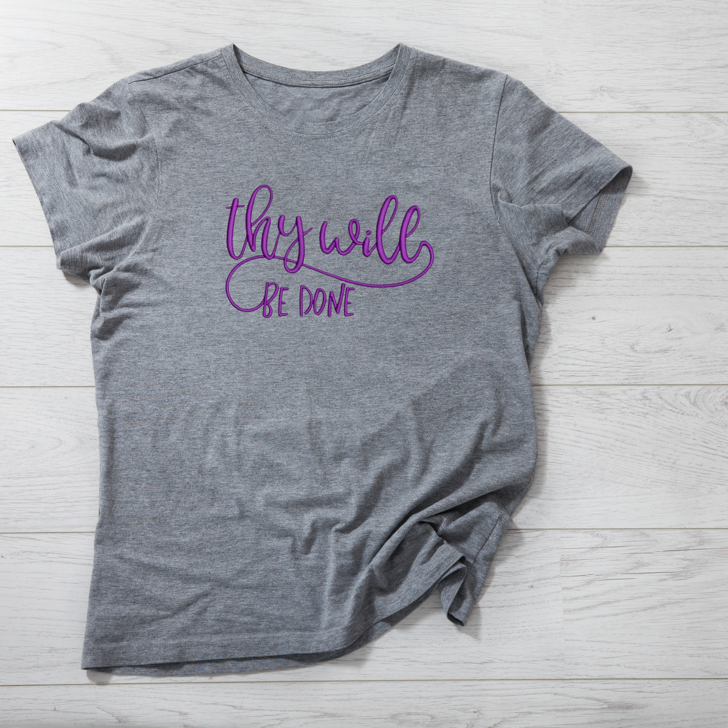 Thy will be done embroidery