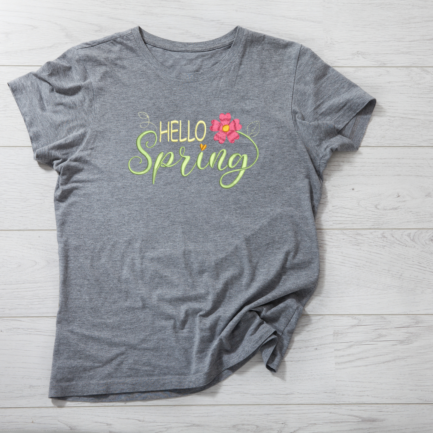 Hello Spring embroidery