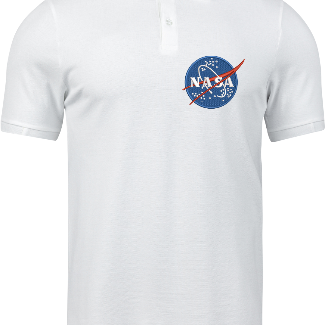 Nasa Logo Polo embroidery