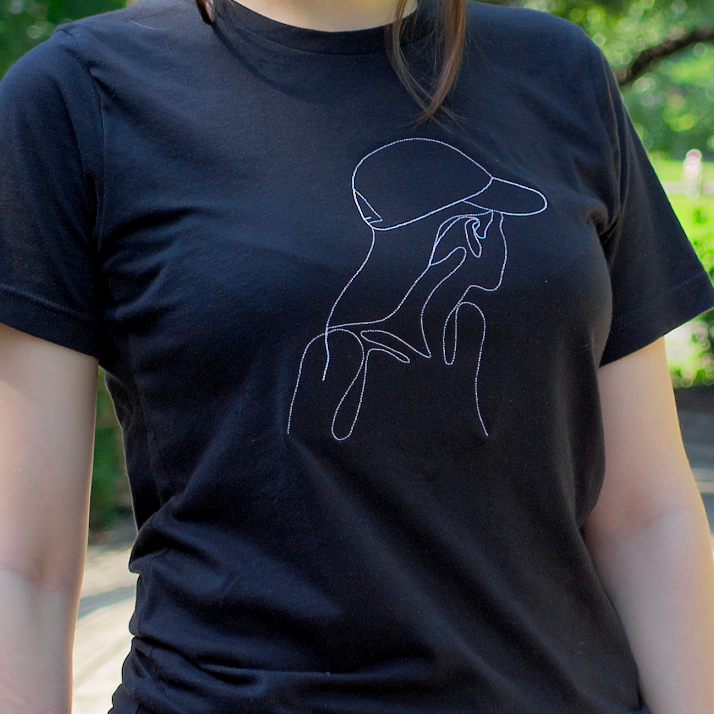 Side View Women embroidery