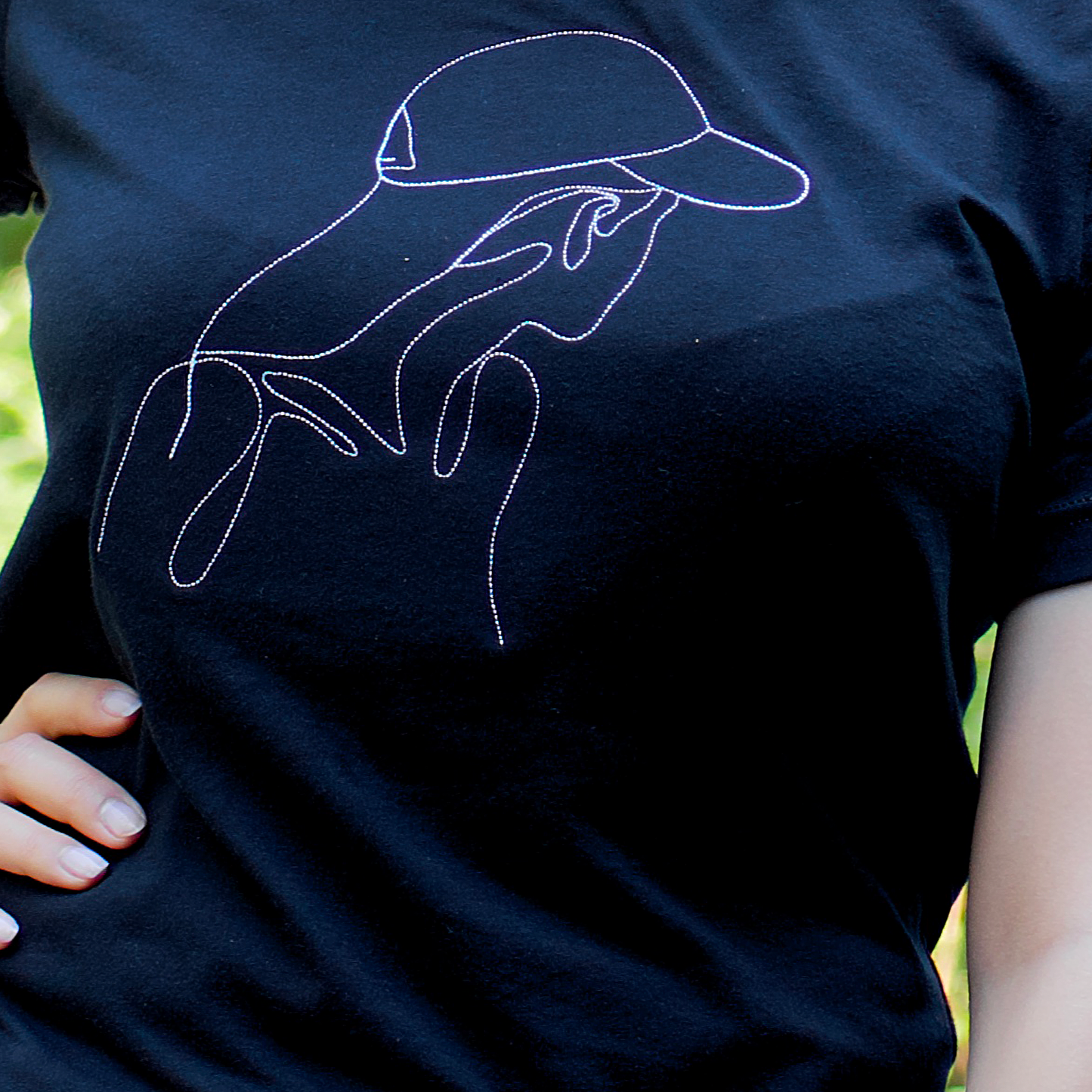 Side View Women embroidery