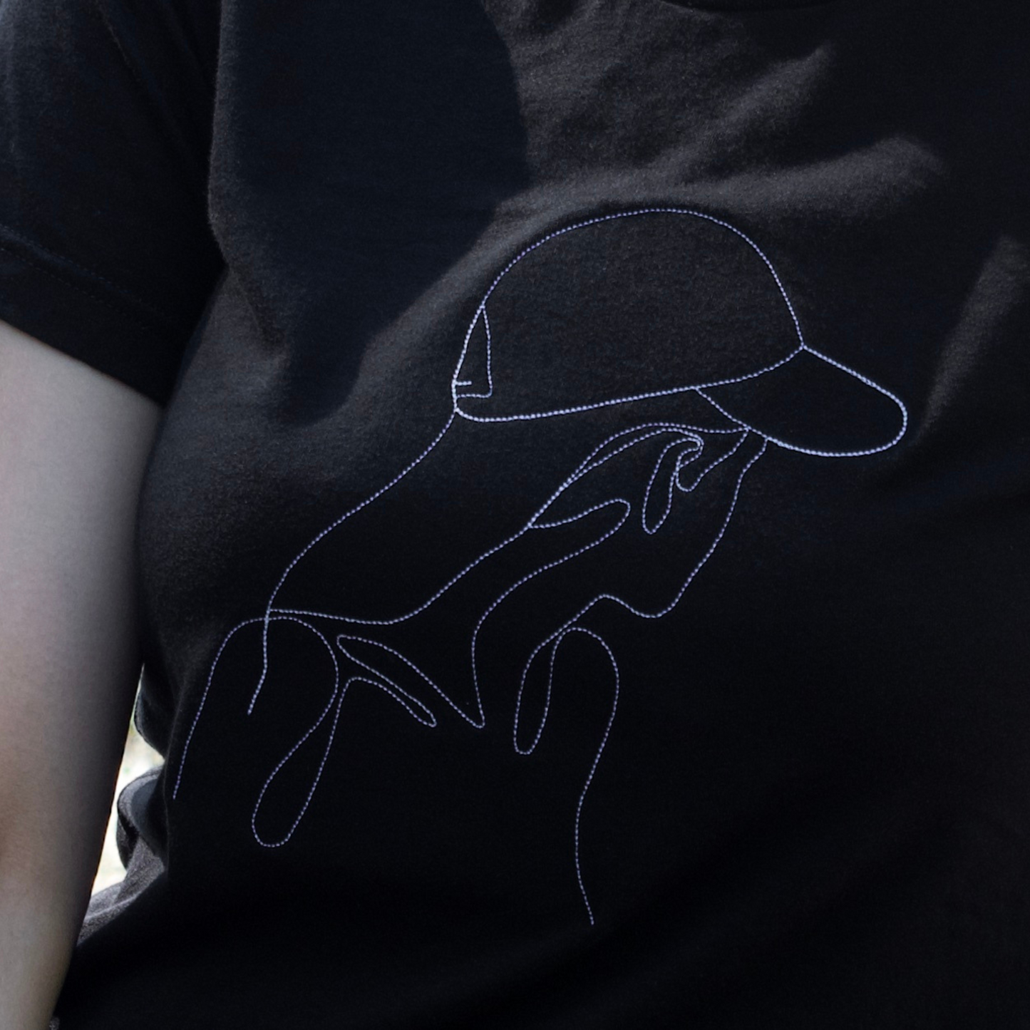 Side View Women embroidery