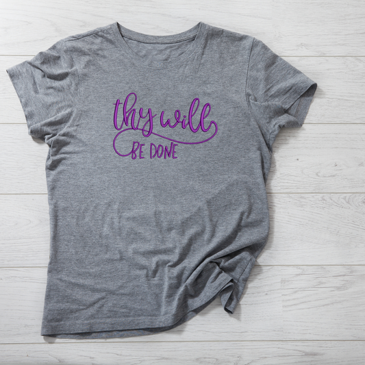 Thy will be done embroidery