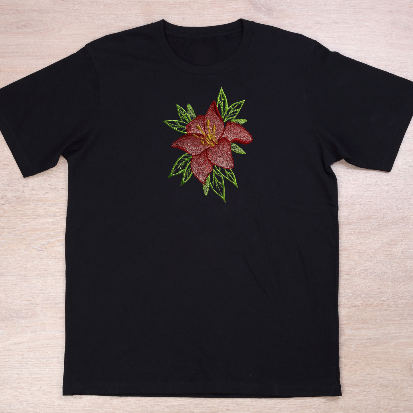 lilies embroidery design