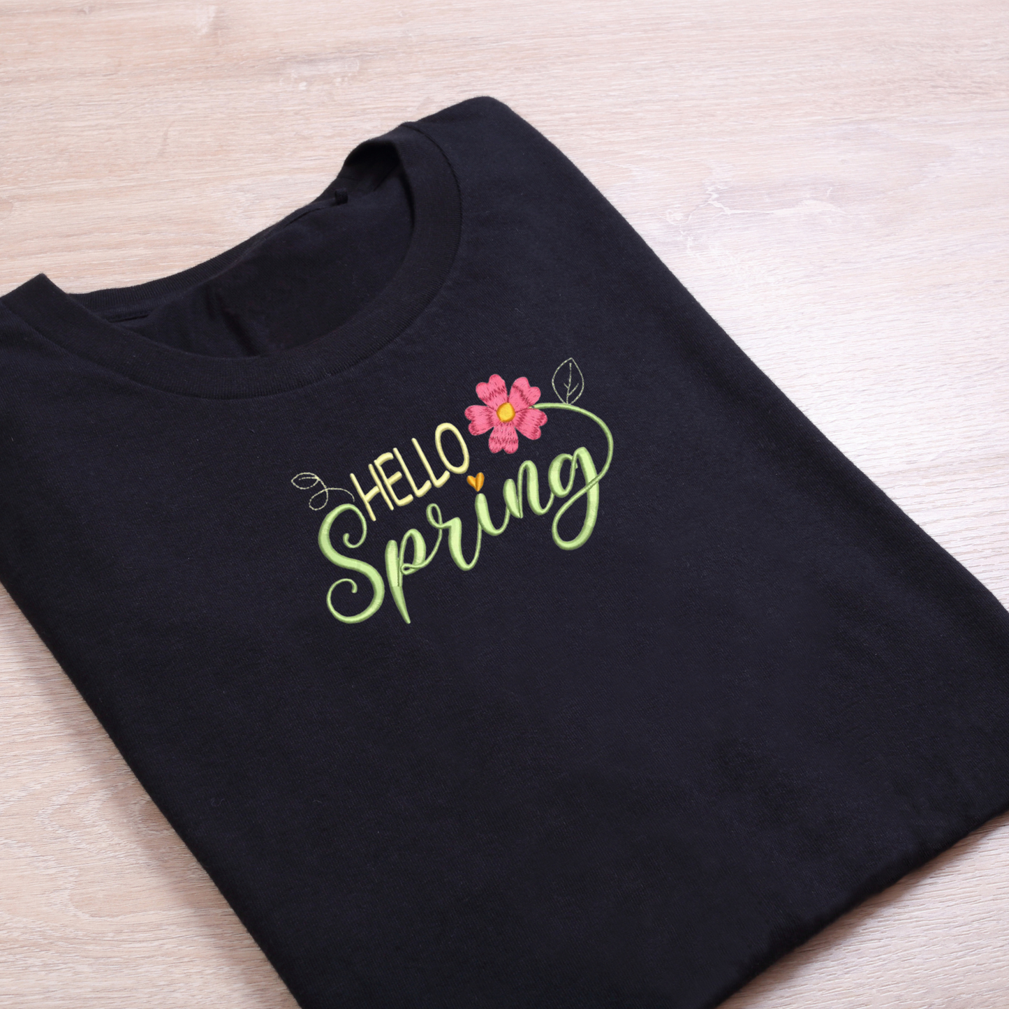 Hello Spring embroidery