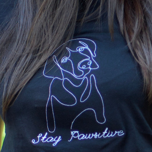 One-line Minimalist Dog Face Labrador Embroidered